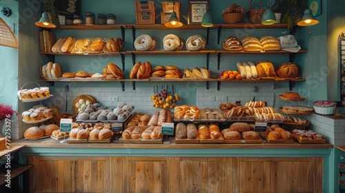 Urban artisan bakery cafÃ©, fresh bread and pastries, community hub