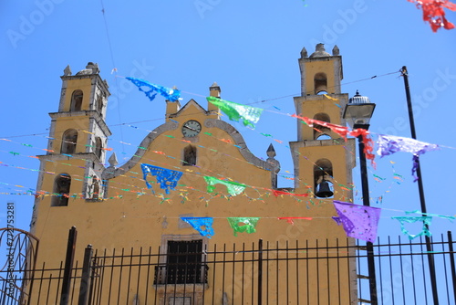 church of tecoh, yucatan mexico photo