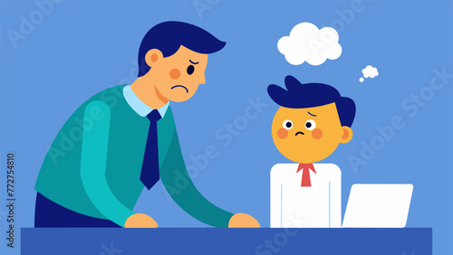 A supervisor being approached by a distressed employee utilizing their emotional intelligence skills to identify and manage the employees