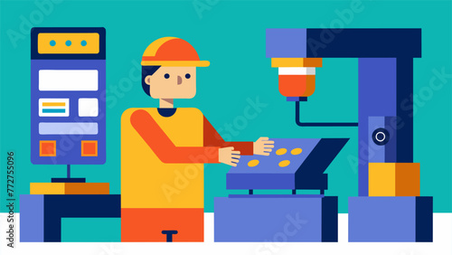 A worker operates a stateoftheart assembly machine at a microfactory showcasing the costsaving technology of reduced capital investment.