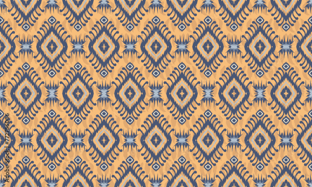 Hand draw Ikat Carpet ethnic tribal pattern art. Ethnic ikat seamless pattern. American, Mexican style. Design.great for textiles, banners, wallpapers, wrapping vector. Hand draw Ikat Carpet ethnic tribal pattern art. Ethnic ikat seamless pattern. American, Mexican style. Design.great for textiles, banners, wallpapers, wrapping vector.