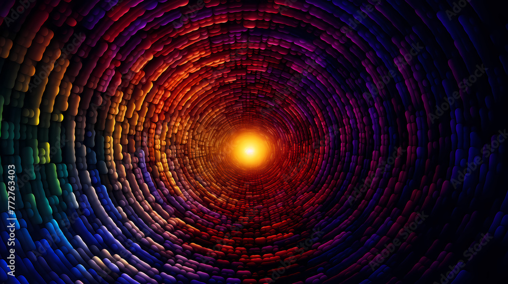 Abstract mosaic circle concentric colorful glitter background Abstract mosaic circle concentric colorful glitter background