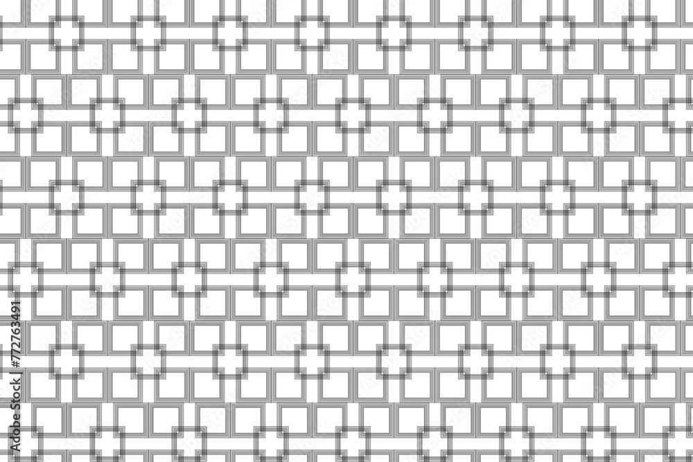 Seamless pattern. Black squares in a checkerboard pattern on a white background. Flyer background design, advertising background, fabric, clothing, texture, textile pattern. Seamless pattern. Black squares in a checkerboard pattern on a white background. Flyer background design, advertising background, fabric, clothing, texture, textile pattern.