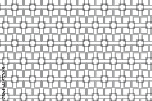 Seamless pattern. Black squares in a checkerboard pattern on a white background. Flyer background design, advertising background, fabric, clothing, texture, textile pattern.