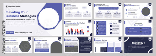 Business Powerpoint presentation templates set. Use for modern Keynote presentation background,Vector infographics, brochure design, website slider, landing page, corporate annual report, Google slide