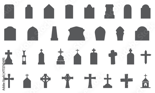 Cemetery icon bundle