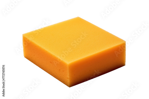 Illuminating Yellow: A Lone Block of Sunshine. On a Clear PNG or White Background.