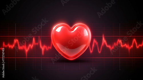 heart beat cardiogram high definition(hd) photographic creative image