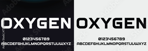 Modern Bold Font. Typography urban style alphabet fonts for fashion, sport, technology, digital, movie, logo design, vector illustration