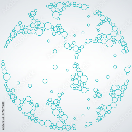 Bubbles texture fizzy air, ...