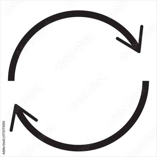 loop arrow icon. loop arrow vector