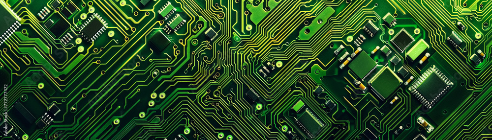 Green circuitry on microchips not only signifies technological ...