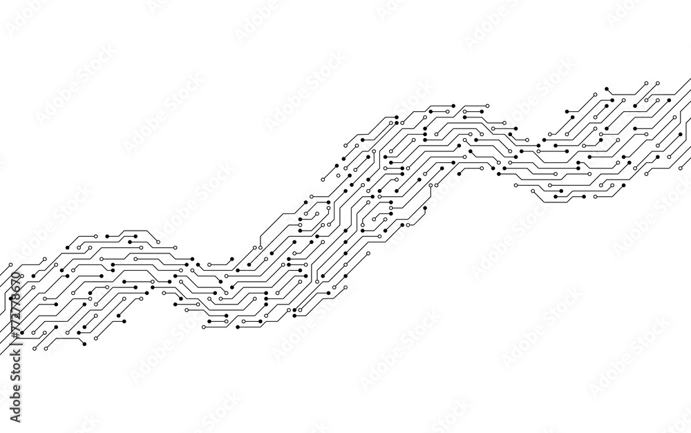 Circuit board vector illustration. High-tech technology background Circuit board vector illustration. High-tech technology background