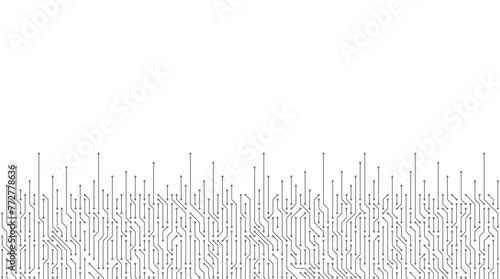 Circuit board vector illustration. High-tech technology background photo