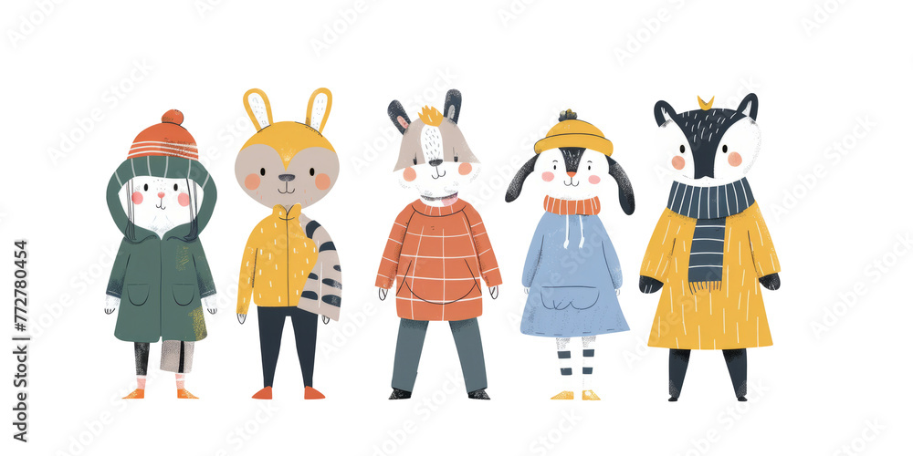 modern minimalism with animals dressed in cool and understated outfits that exude timeless style. modern minimalism with animals dressed in cool and understated outfits that exude timeless style.
