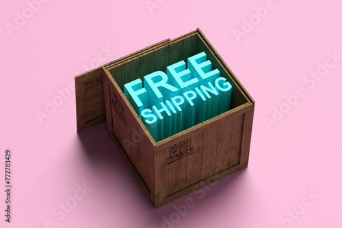 Free shipping or delivery concept. © Cagkan