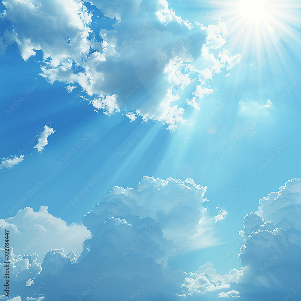 3d rendered photos of a beautiful sky shot with bright white light and ...