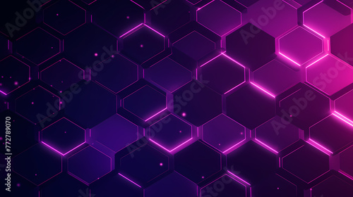 Purple abstract hexagon background