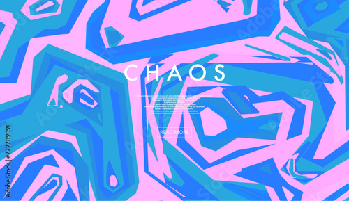 Color lines on ordered chaos background.