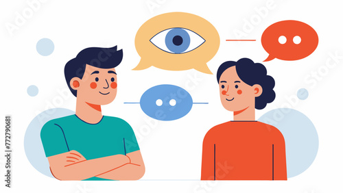 A person practicing active listening by maintaining eye contact and using reflective statements to increase their understanding of anothers