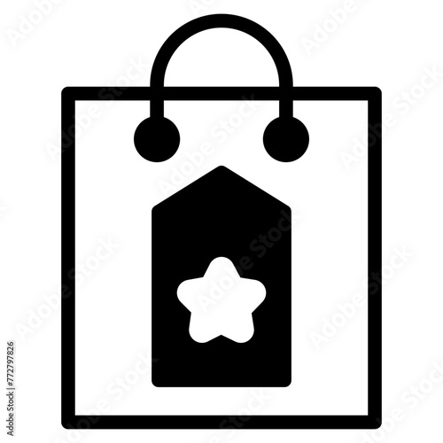 whist list iocn, shopping bah with favorite bookmark icon