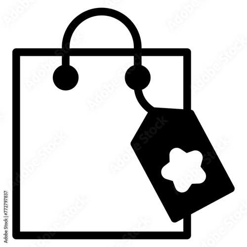 whist list iocn, shopping bah with favorite bookmark icon
