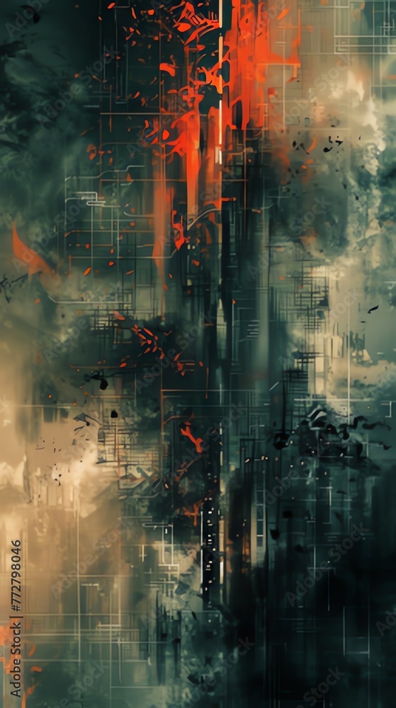 Obraz premium Abstract Dark Fantasy Background 