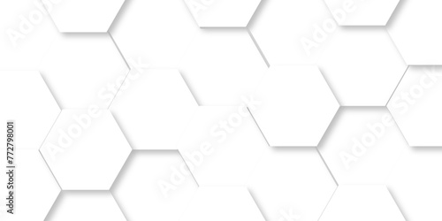 Abstract background with hexagons Abstract hexagon polygonal pattern background vector. seamless bright white abstract honeycomb background.	
 photo