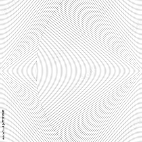 Abstract concentric circle background. line pattern design. Monochrome graphic. Circle for sound waves. vector illustration