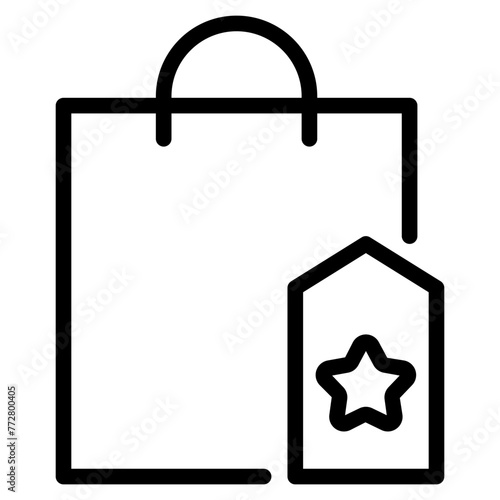whist list iocn, shopping bah with favorite bookmark icon