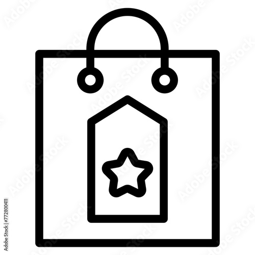 whist list iocn, shopping bah with favorite bookmark icon
