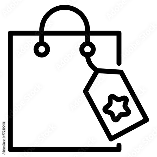 whist list iocn, shopping bah with favorite bookmark icon