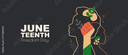 Juneteenth Freedom Day banner.