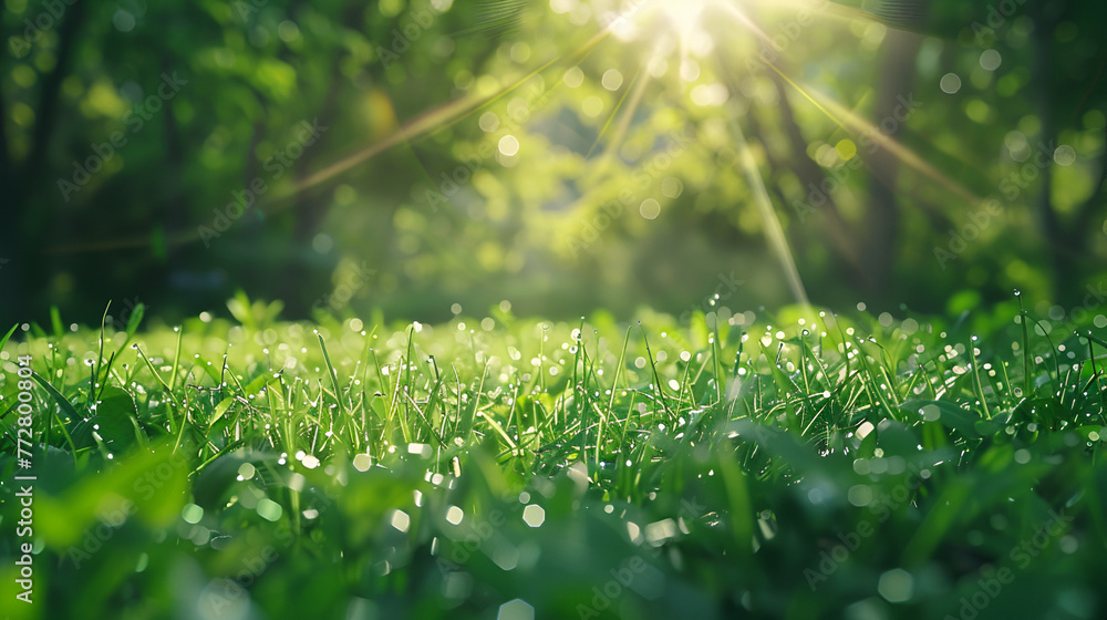 sunset in the forest , generative ai sunset in the forest , generative ai