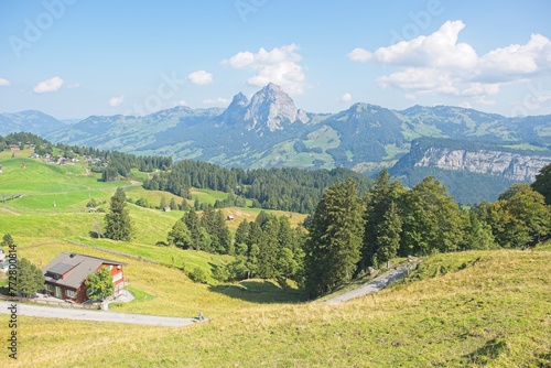 The village of Stoos in the canton of Schwyz in Switzerland.  photo