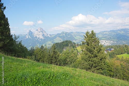 The village of Stoos in the canton of Schwyz in Switzerland. 