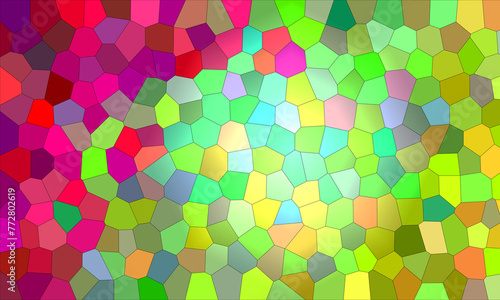 Wallpaper Mural 4K abstract colorful mosaic texture background. purple, green, yellow and green collage. Torontodigital.ca