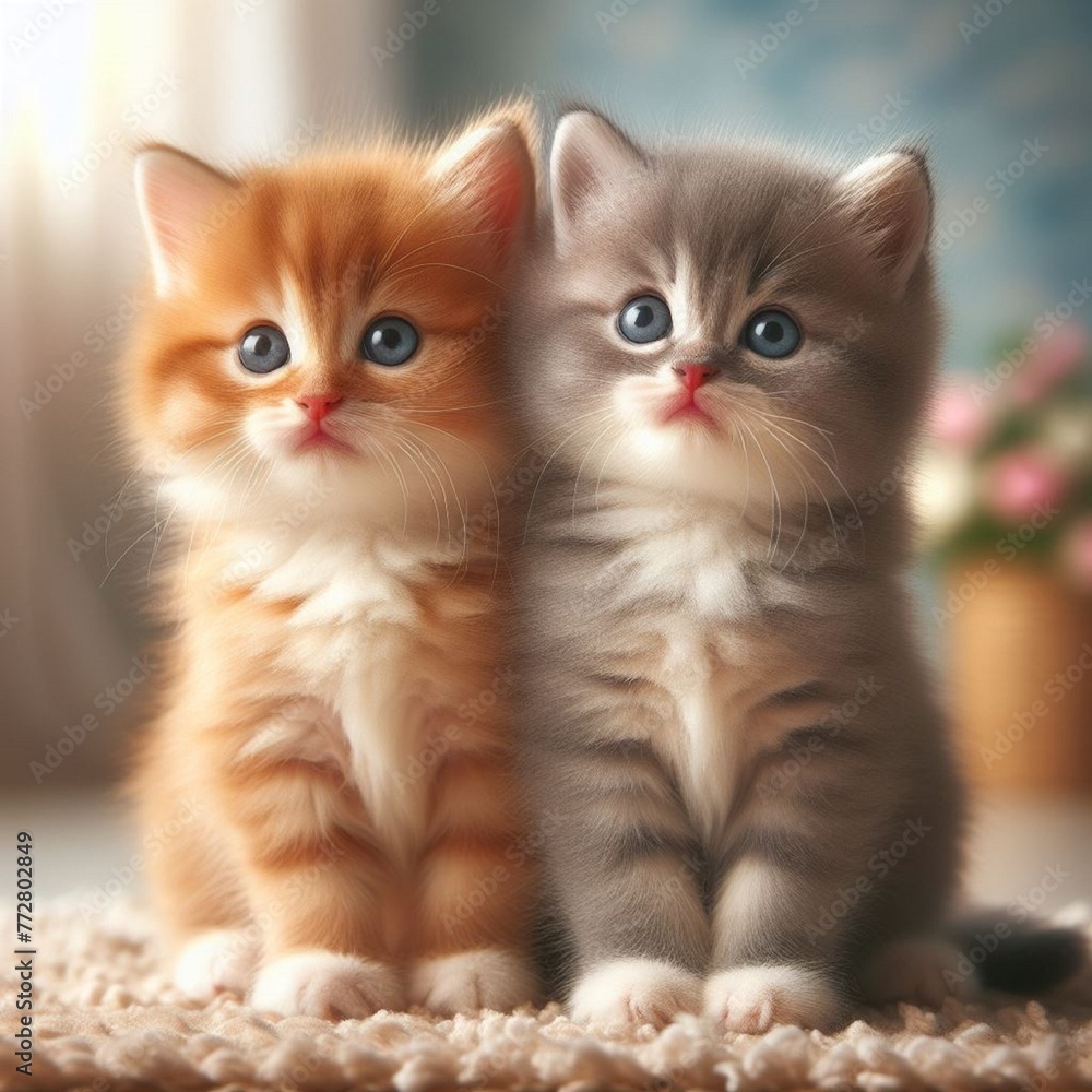 two kittens