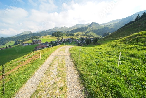 The village of Stoos in the canton of Schwyz in Switzerland. 