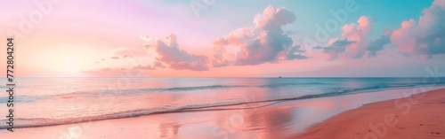 Blurry Beach at Sunset