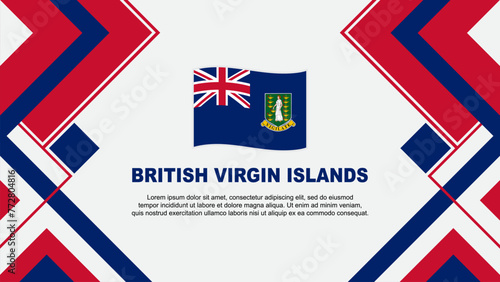 Wallpaper Mural British Virgin Islands Flag Abstract Background Design Template. British Virgin Islands Independence Day Banner Wallpaper Vector Illustration. Banner Torontodigital.ca