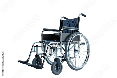 Manual Wheelchair Isolated on Transparent Background