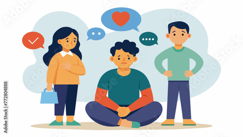 A parent modeling coping strategies for their child with depression highlighting the role of parental support and guidance in managing mental