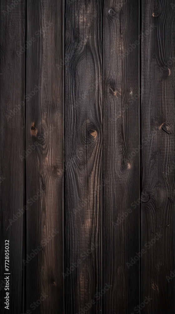 Fototapeta premium Dark wood board used as a textured background