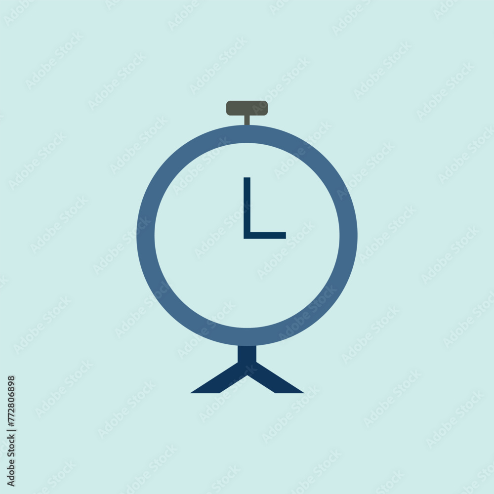Alarm clock icon in trendy flat design. Alarm clock icon in trendy flat design.