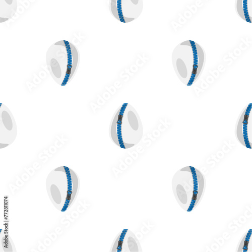 Illustration on theme seamless celebration holiday Easter with hunt colorful bright eggs
