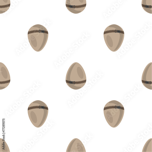 Illustration on theme seamless celebration holiday Easter with hunt colorful bright eggs