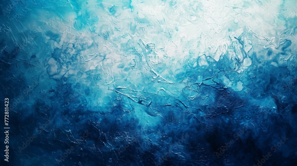Obraz premium Abstract blue ice texture