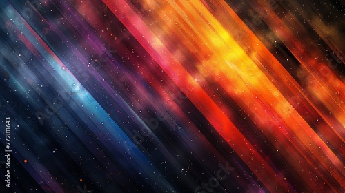 Abstract colorful diagonal stripes background with stars
