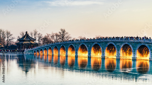 Seventeen Arch Bridge in Summer Palace in Beijing
 photo